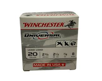 1 - Winchester 20 Gauge Lead Load Ammo full box
