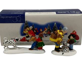 1316 - Dept 56 Fun at the Firehouse w/ box Snow Village
