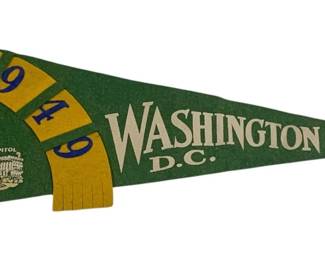 1925 - 1949 Washington DC Felt Pennant 7 x 17.5
