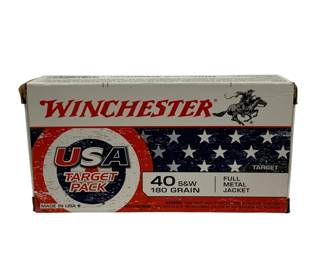 67 - Winchester .40 S & W Ammo Full Box 50 Full Metal Jacket
