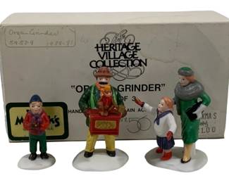 1309 - Dept 56 Organ Grinder w/ box Heritage Village Collection
