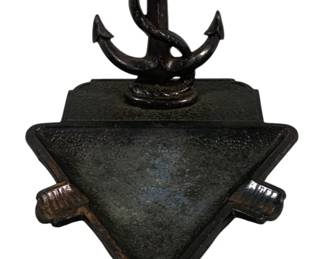 1920 - Vintage Bronze Naval Ashtray 5 x 6 x 3
