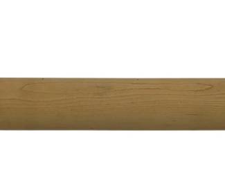 1235 - Vintage Red Handle Wood Rolling Pin 17"
