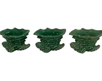 1950 - 3 McCoy Pottery Vintage Planters 4 x 5 x 3
