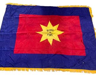 1931 - Vintage Blood & Fire Cloth Flag 51 x 67
