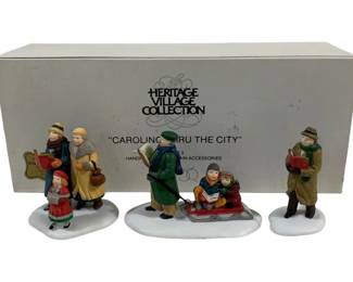 1293 - Dept 56 Caroling Thru the City w/ box Heritage Village Collection
