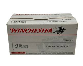 50 - Winchester .45 Auto Sealed Full Box 100
