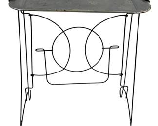 1241 - Metal Tray Stand 23 x 18 x 13
