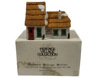 1275 - Dept 56 The Cottage of Box Crachit & Tiny Tim with box, Dickens' Village Series
