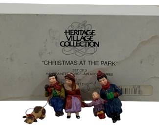1298 - Dept 56 Christmas At The Park w/ box Heritage Village Collection
