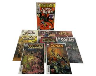 653 - 9 Marvel Conan Comic Books
