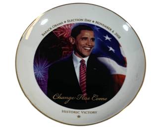 1984 - Barak Obama Collector Plate 8"

