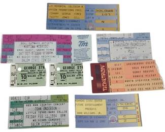 1234 - Group Vintage Concert Ticket Stubs
