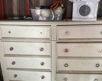 White Eight  drawer dresser