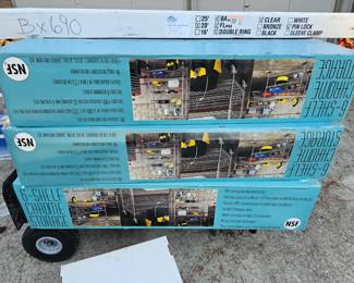 Shelving new in box.  