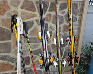 Downhill Skis, poles, boots