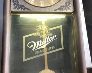 Lighted Swinging Pendulum Miller Sign