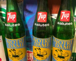 Lots of Vintage Bottles; 7UP, Coca-Cola and older pop companies
