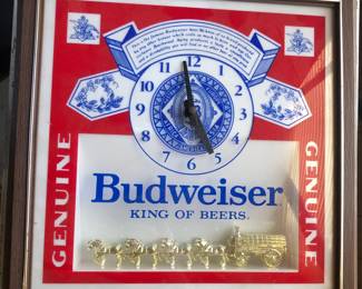 Lighted Budweiser Sign