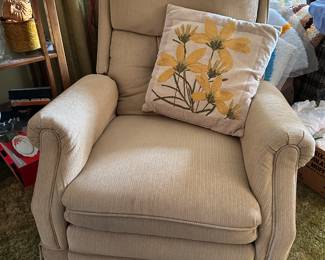 Upholstered recliner