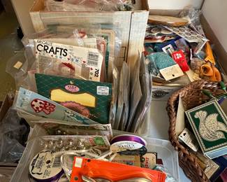 Crafts and craft supplies.....