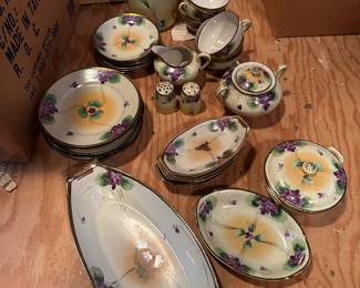 Hand painted bone china tea/luncheon set