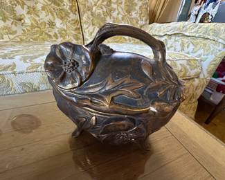 Antique casket trinket box