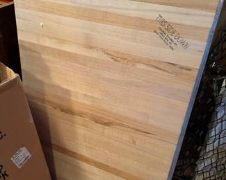 Maple butcher block counter top