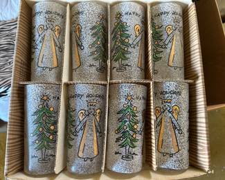 John Sutton signed West Virginia MCM holiday glasses