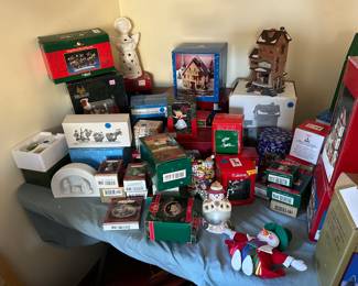 Christmas decor including Department 56 treasures......