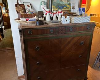 Antique tall dresser with mirror.....