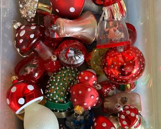 Vintage Christmas ornaments.....