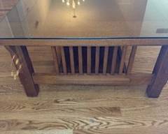side view of coffee table