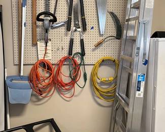 8 Ladder And Lots of Outdoor Tools