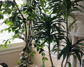 2 Large Artificial Plants
