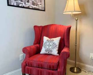 Ethan Allen Chippendale Wingback Chair