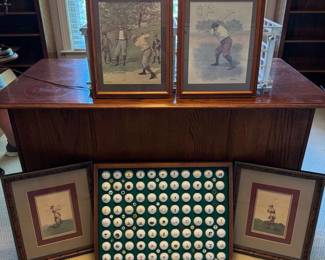 Golf Decor with Golf Ball Collection