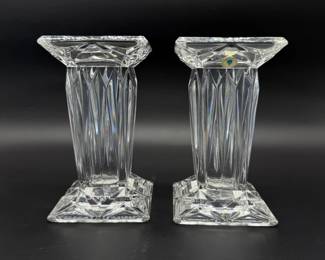 81 PartyLiteQuadPrismPedestalCandleHolderVase