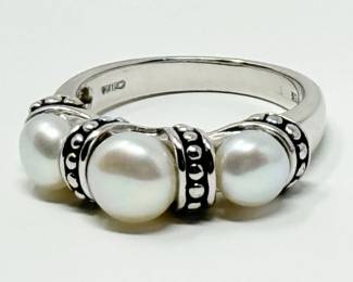 11 SterlingSilver3PearlRing