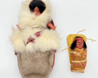 90 NativeAmericanPapooseDolls