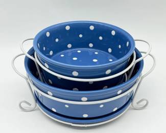 83 TemptationsBluePolkaDotOvenware115qt125qtwBaskets