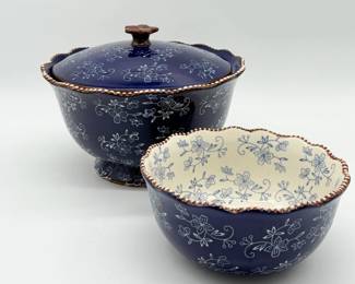 32 TemptationsFloralLace30qtBowlwLid15qtBowl