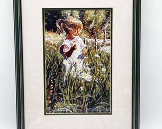 10 SteveHanksPickingDaisiesFramedPrintSignedbyArtist