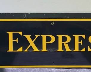 Railway Express Agency Porcelain Enamel Station Sign