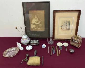 Vigee Le Bran Self Portrait Godeys Advertising Art  Silver Items
