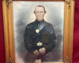 Civil War Portrait H.D. Brim U.S. Army 