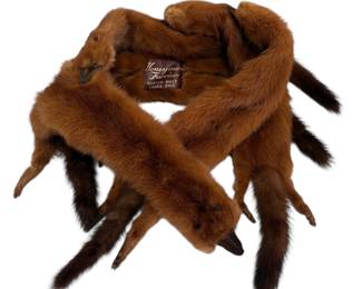 Genuine Vintage Mink Stole by Honeymans Furriers