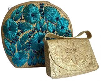 Two Vintage Wicker Bags