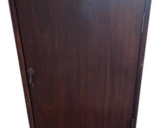 Vintage Carved Wooden Music Cabinet