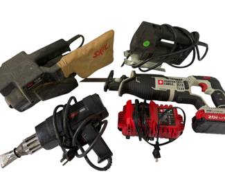 Porter Cable Reciprocating Saw, Black Decker Jig Saw, Skil Sander  More 